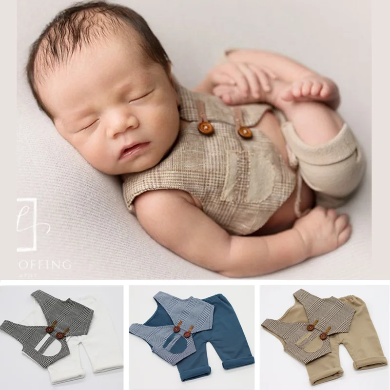 Newborn Photography Outfit Boy Gentleman Vest Shorts Suit Baby Clothes For  Photo Shoot Recien Nacido Studio Fotografia Acessorio - Photography  Clothing - AliExpress