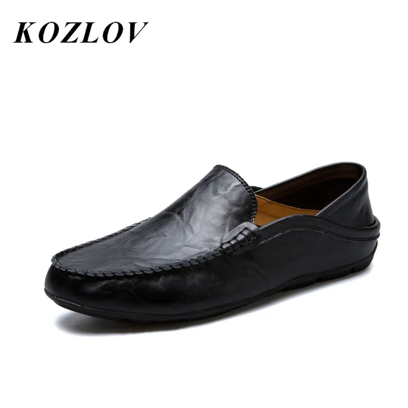 Мокасины KOZLOV мужские из натуральной кожи лоферы роскошная брендовая итальянская