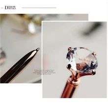 20 видов цветов шариковая ручка большой драгоценный камень металлическая шариковая ручка синяя и черная волшебная ручка с большим бриллиантом кавайные канцелярские принадлежности для студентов