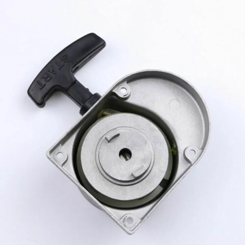 Сплав ручной стартер 2 Stroke 50cc 60cc 80ccEngine мопед мотоцикл Серебро Скутер аксессуары