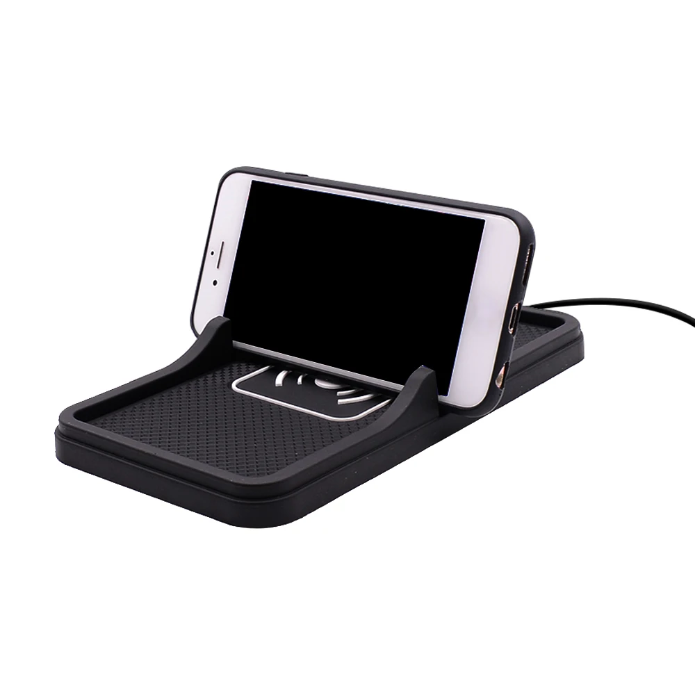 BMW F10,f11,f30,F32,iPhone 11,xr,xs,8用のユニバーサルワイヤレス急速充電器,滑り止めシリコンホルダー付き  AliExpress Mobile