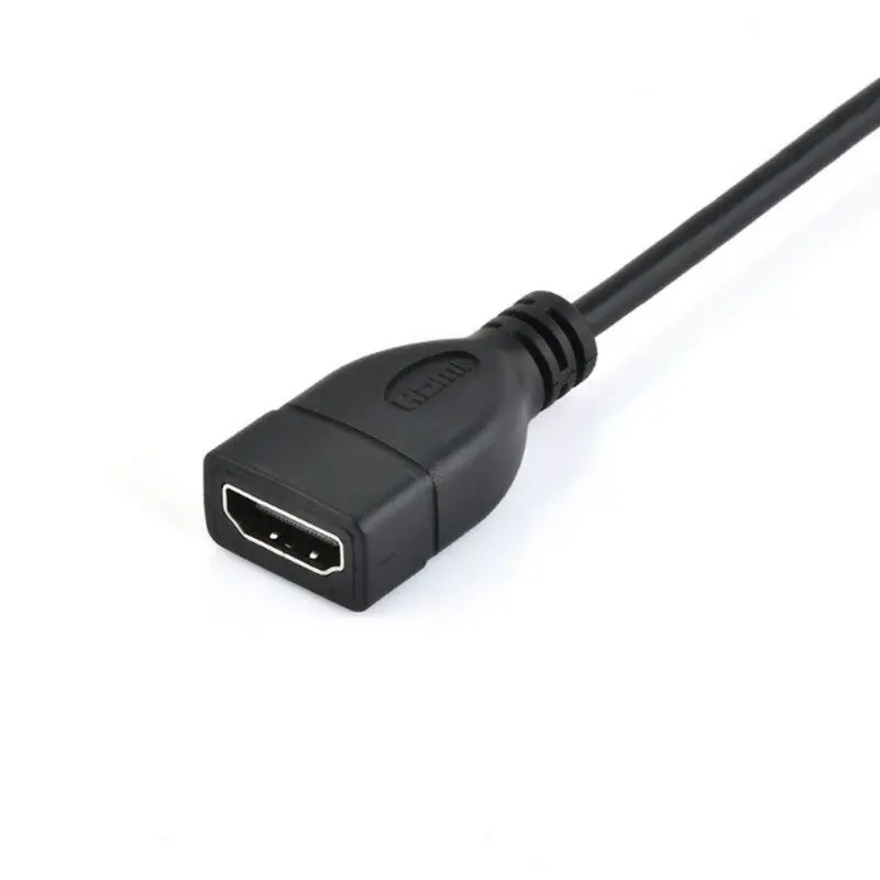 Micro HDMI Мужской к HDMI Женский Кабель-адаптер позолоченный Соединительный шнур конвертера