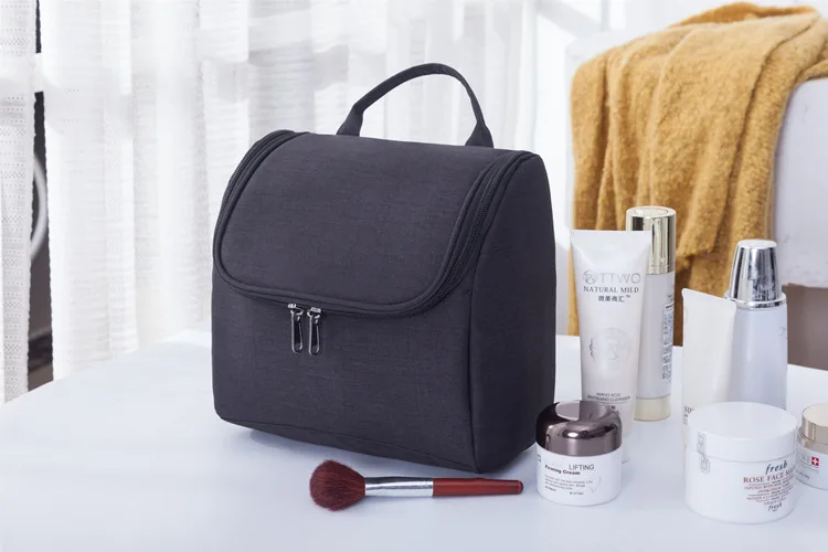 Dropship Trend Travel Portable Handle Waterproof Cosmetic Kits Storage Organizer Case Unisex Beauty Lady Makeup Bag