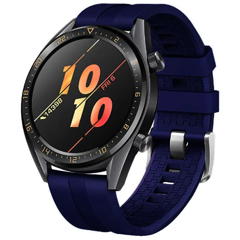 Huawei watch gt 2 ремешок для huawei watch gt2 42 мм 46 мм силиконовый смарт-ремешок для наручных браслетов 22 мм ремешок для часов gt ремешок 40