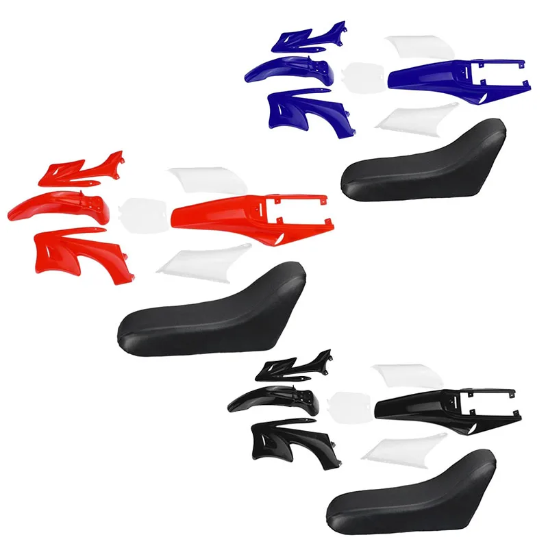 8Pcs 47Cc 49Cc Plastic 2-Stroke Dirt Bike Set Mudguard Seat Fairing Body Kits | Автомобили и мотоциклы
