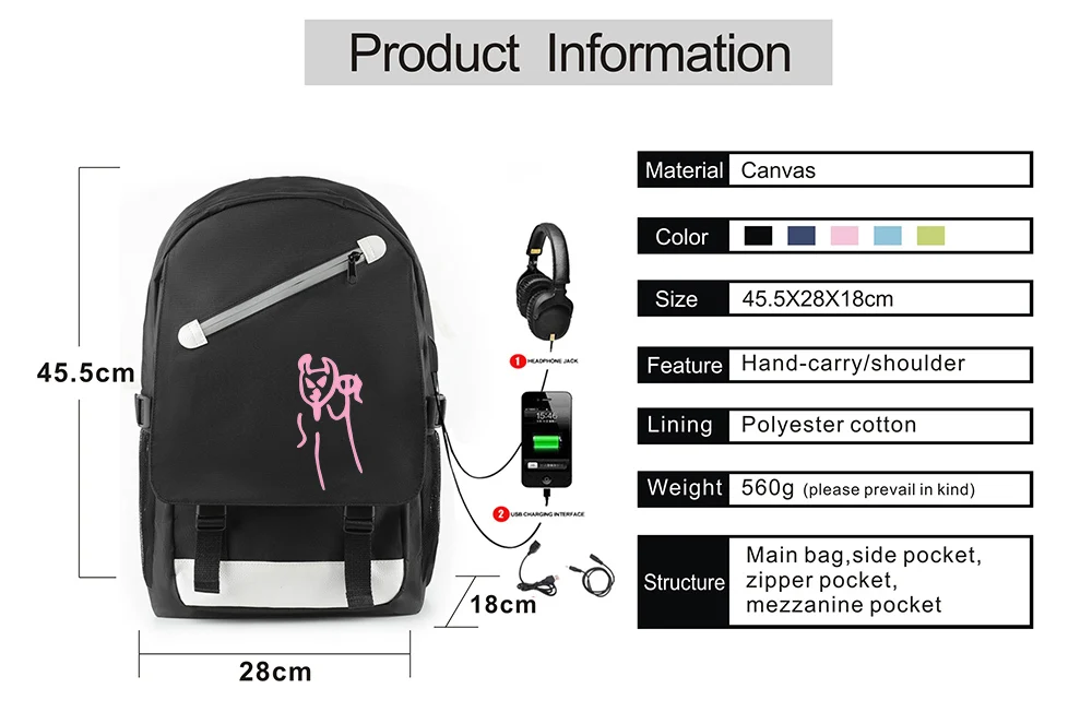Kpop lil peep Rugzak met Usb-poort Opladen en Lock& Hoofdtelefoon interface для студентов Werk tas schooltas tas