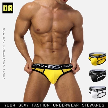 

Fashion Men Briefs Sexy Men Underwear New Men's Briefs Mesh Breathable Cotton Underpants Sexy Shorts Male Pants Cueca