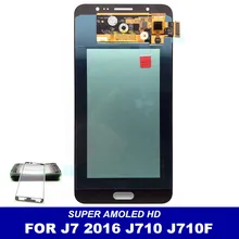 Супер AMOLED ЖК-дисплей s для Samsung Galaxy J7 j710 J710F J710M J710Y J710G ЖК-экран дисплей сенсорный дигитайзер сенсор Замена