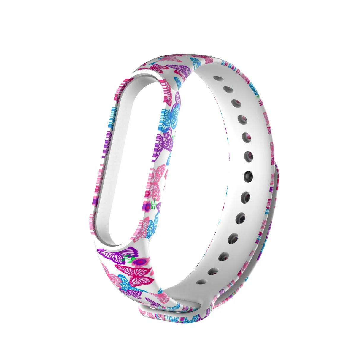 Silicone Bracelet For Xiaomi Mi Band 6453 Sport Wristband Mi Band 5 6 Replacement Straps for  Waterproof Print Smart Watch Strap 