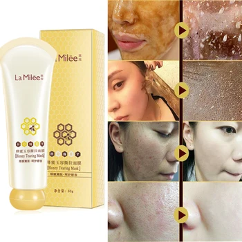 

Honey Tear Mask Exfoliating Mask Oil Control Painless Blackhead Cleansing Pore Removal Remover Exfoliating Facial Skin Care Mask