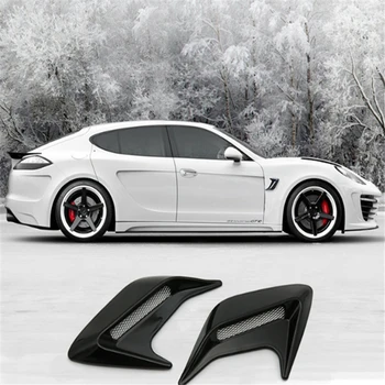 

2pcs Car Auto Side Vent Air Flow Fender Intake Sticker Car Simulation Side Vents Decorative