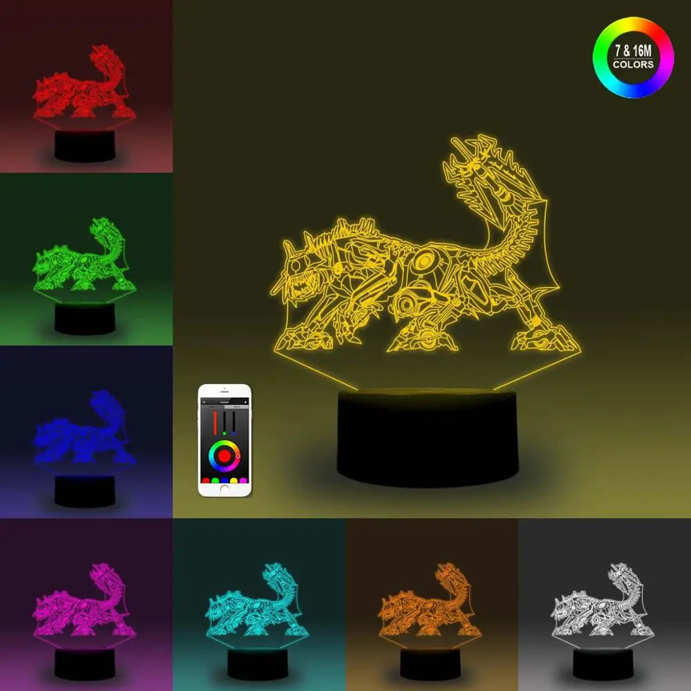 NiteApps 3D переводчик Titan ночник настольная Иллюзия украшение лампа подарок на день