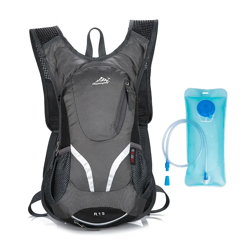 Открытый мешок воды гидратации водонепроницаемый рюкзак Кемпинг Туризм езда спортивная сумка воды пакет мочевого пузыря контейнер - Цвет: Silver and Water bag