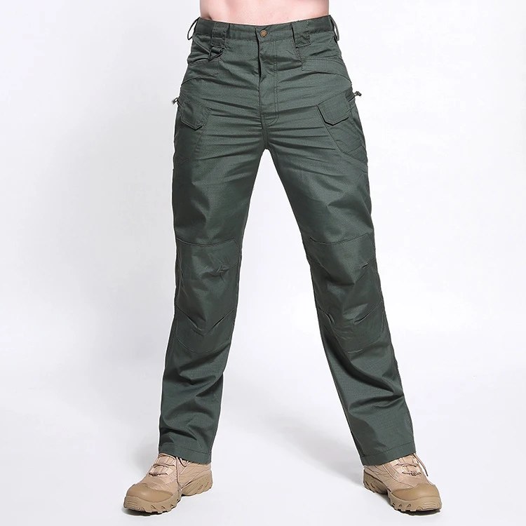 Army Green Новинка, мужские тактические штаны, несколько карманов, эластичные, военные, городские, для путешествий, тактические брюки, мужские, тонкие, толстые, брюки-карго, 6XL - Цвет: Army Green