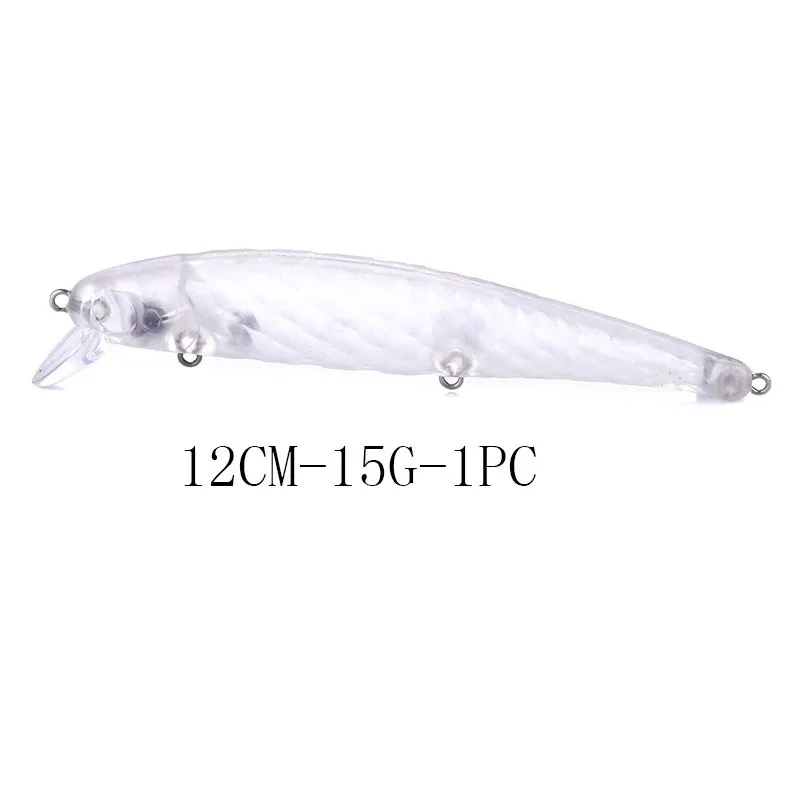 

HJ-MI-002-0 1 Piece 15g Fishing Gear Bait Plastic Hard Bait Long Shot Bionic Fishing Bait 12cm Long Sea Bass False Mouth Bait