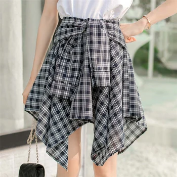 

Plaid Skirt Women 2020 New Spring High Waist Half-body Skirt Women Preppy Style Cute Sweet Girls Dance Skirt New Korean Skirts
