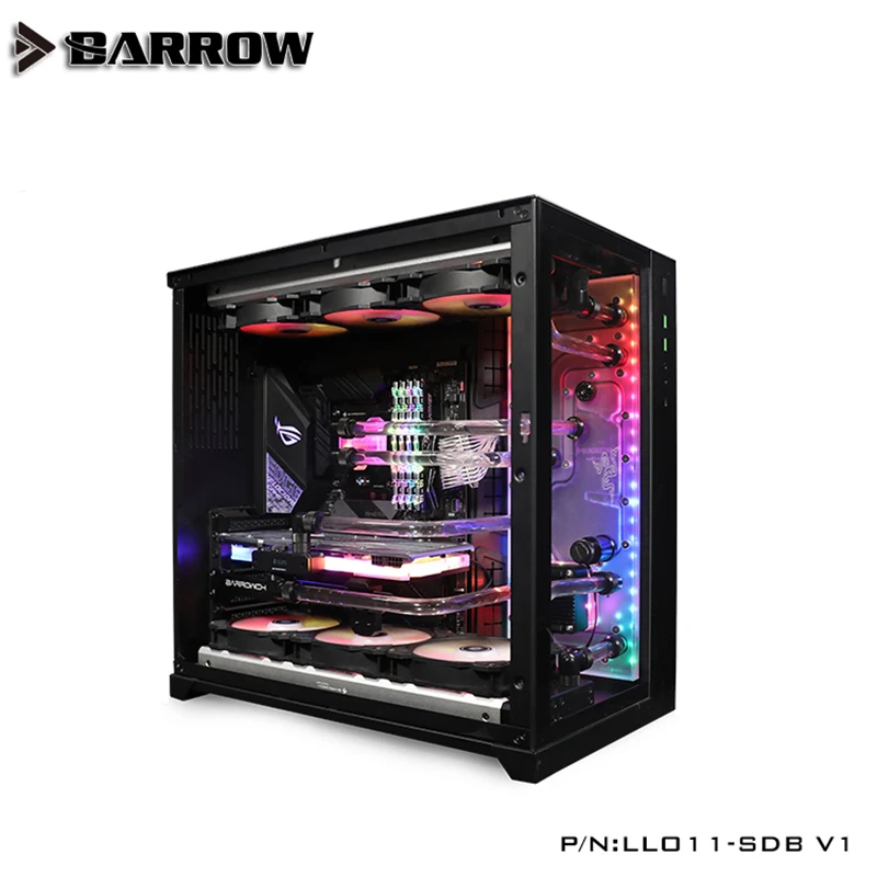 ^Cheap Acrylic Board Water Channel Solution kit use for LIAN LI O11 Dynamic Case / Kit for CPU and GPU Block / Instead reservoir