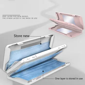 

Mask Case and Portable Mask Storage Bag- Mask Box Masks Organizer for Recyclable or Dust Mask Storage Box for Mask