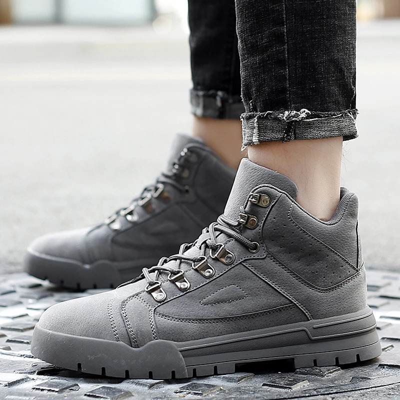 Zapatos informales Para Hombre, botas largas de vestir, informales, color  negro| | - AliExpress