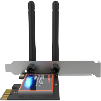 

PCI-E Desktop Built-in Wireless Adapter 300Mbps Computer Host WIFI Receiver 2.4G Game Network Card 2*3dBi Antenna