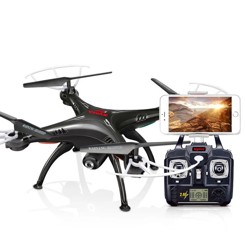 Syma X5SW 2,4 Ghz 4CH 6Axis Gyro RC Квадрокоптер с HD Wifi селфи камерой мини-Дрон НЛО Классический Вертолет подарок для начинающего мальчика