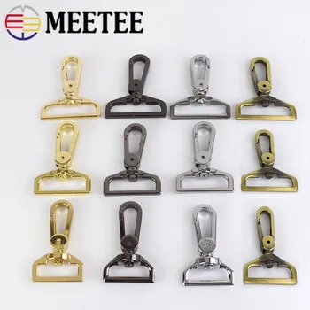 

10pcs Meetee 25/32/38mm Metal Bag Buckles Swivel Trigger Clips Dog Collar Key Chain Snap Hooks DIY Handbag Hardware Accessories