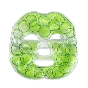 

1 Pcs Cold Gel Face Mask Ice Compress Blue Full Face Cooling Mask Fatigue Relief Relaxation Pad With Cold Pack Faicial Care
