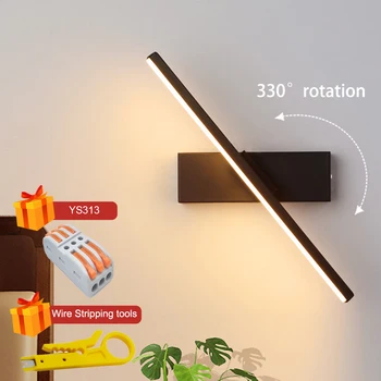 

Rotate LED Wall Light Nordic Modern Led Light Decoration for Wall Bedroom Bedside Lamp Stair Aisle Living Room Revolve Wall Lamp