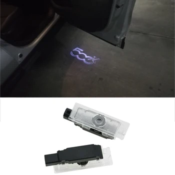 

2pcs for FIAT 500 500X Grande Punto LED Car Door Light Ghost Shadow Lamp FITA Logo Projector Lamp Atmosphere Light