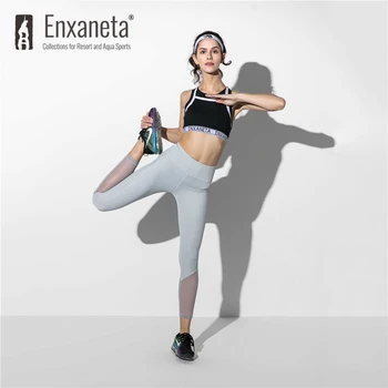 

ENXANETA 2020 Sports Bra Sexy Full Cup Shockproof Cross Back Push-up Exercise Bra Breathable Gym Running Jogging Yogsuitable