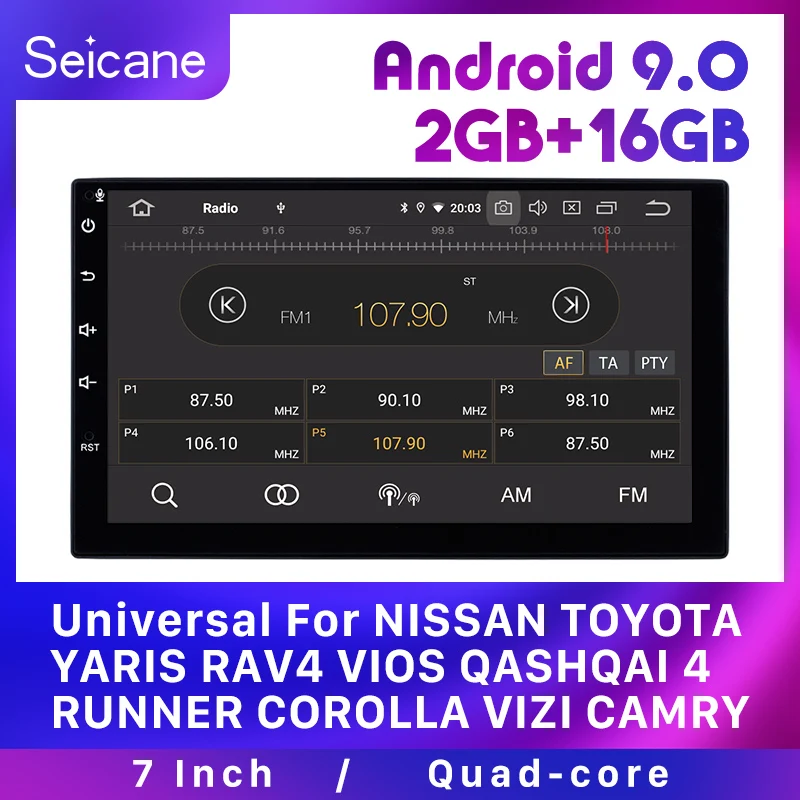 Seicane универсальный автомобильный стерео 2Din Android 9 0 HD 7 &quotGPS для NISSAN TOYOTA YARIS RAV4 VIOS