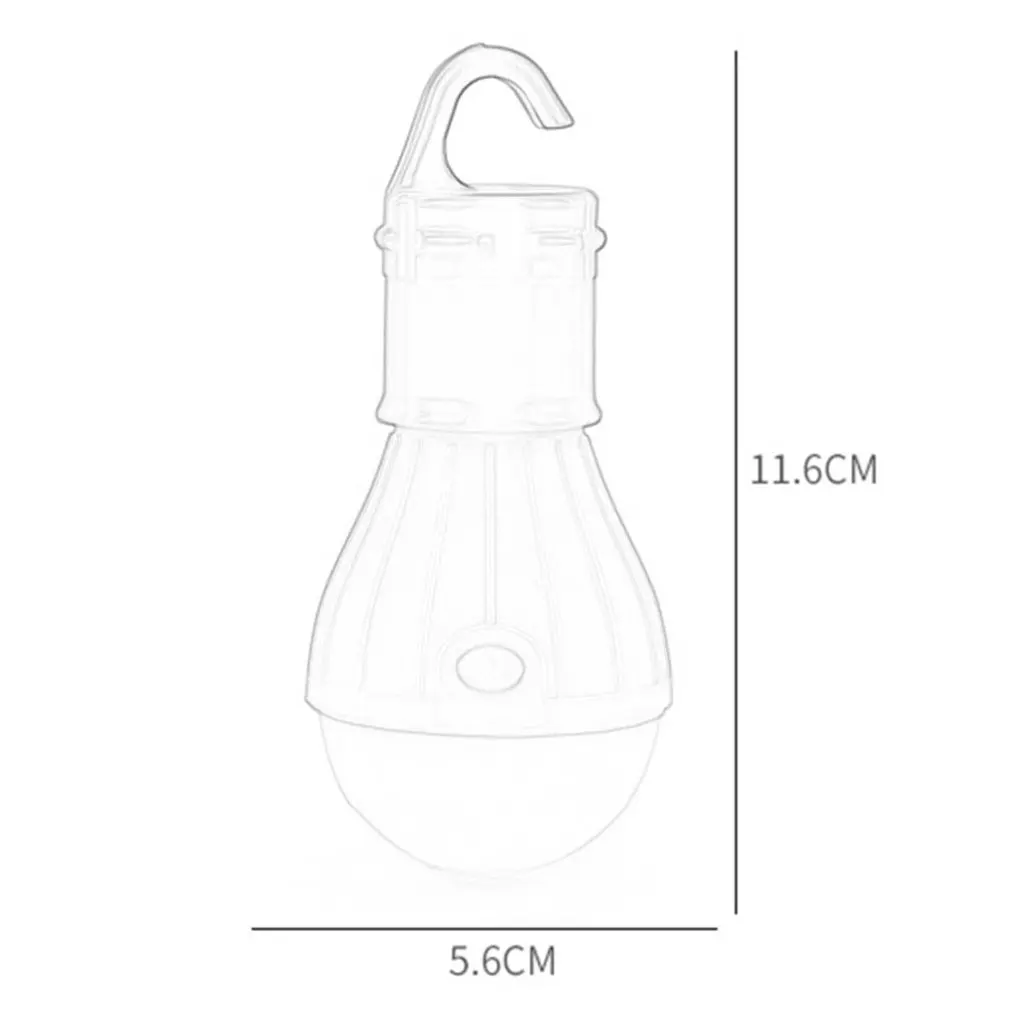 Outdoor Portable Hanging LED Camping Tent Light Bulb Fishing Lantern Lamp Multicolor AAA batteries 3 Modes SOS 1200 LM Drop Ship