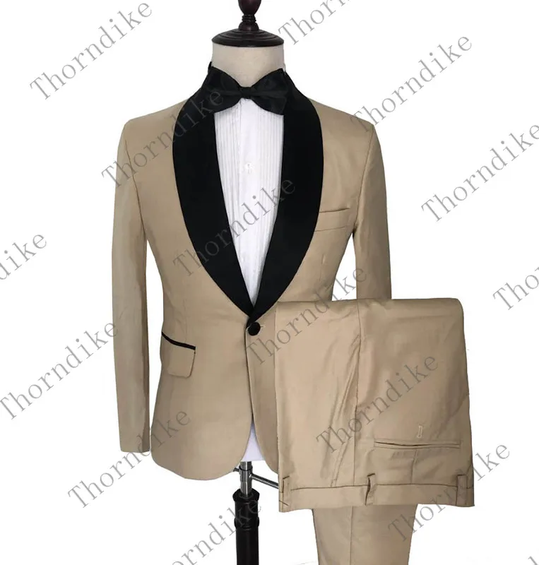 Thorndike, новинка, зеленый мужской костюм, 2 предмета, высокое качество, шаль, лацканы, плоская подошва, приталенные, повседневные смокинги для свадьбы(Блейзер+ брюки