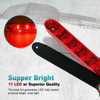 

15 inch LED light bar Stop Tail Waterproof 3rd Brake Truck Trailer 12V