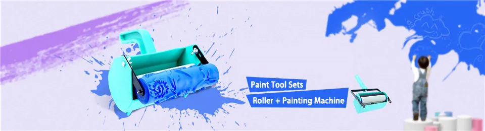 Tanie Dekoracje ścienne farby narzędzia do malowania z 7 "rolka gumowa pędzel zestaw sklep