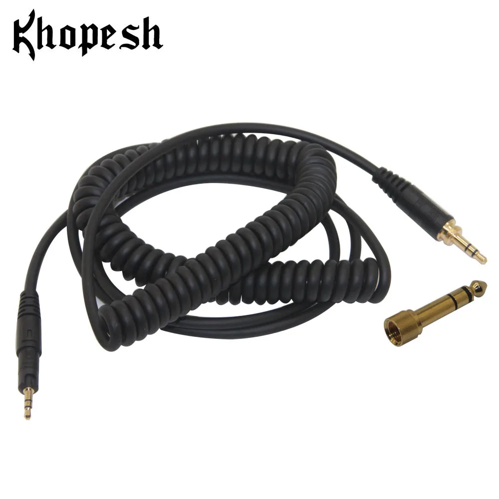 

Khopesh ATH M50x Spring Relief Coiled Cable For Audio Technica ATH-M50x ATH-M40x ATH-M70x Upgrade Cable Headphone Cable Replace