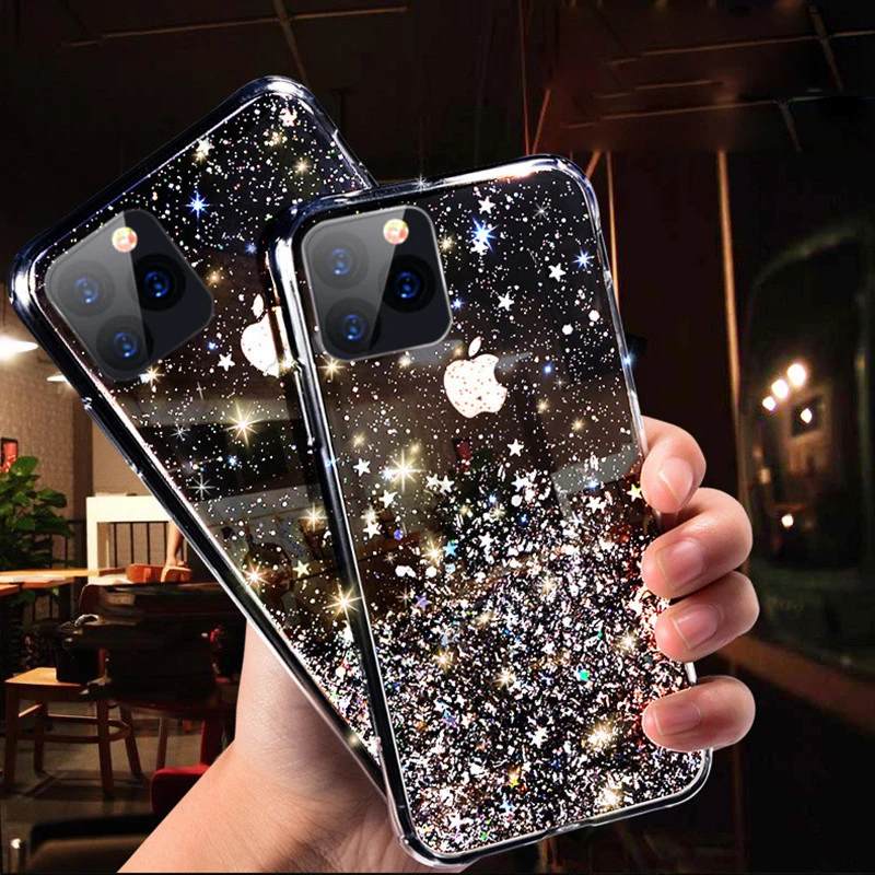 Iphone Glitter Transparent Cover 6 Glitter Iphone Plus Phone Case - Luxury Phone -