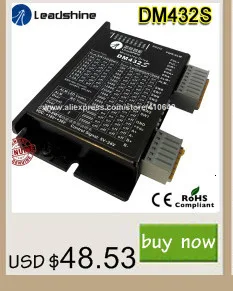 Leadshine DM542-05 1А до 4.2A 20 до 50В постоянного тока для Nema 17 Nema23 NEMA 42 и NEMA 57 шаговый двигатель 25000 импульсов на rev