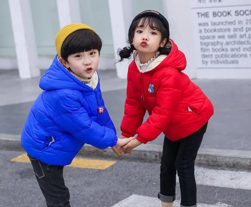 COOTELILI Fleece Winter Parkas Coat Kids Jackets For Girls Velvet Children's Winter Jackets Velvet Winter Clothes For Boy (5)