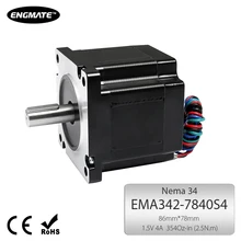 ENGMATE EMA342-7840S4 Nema 34 ЧПУ Шаговый Мотор 4 Провода Один Вал