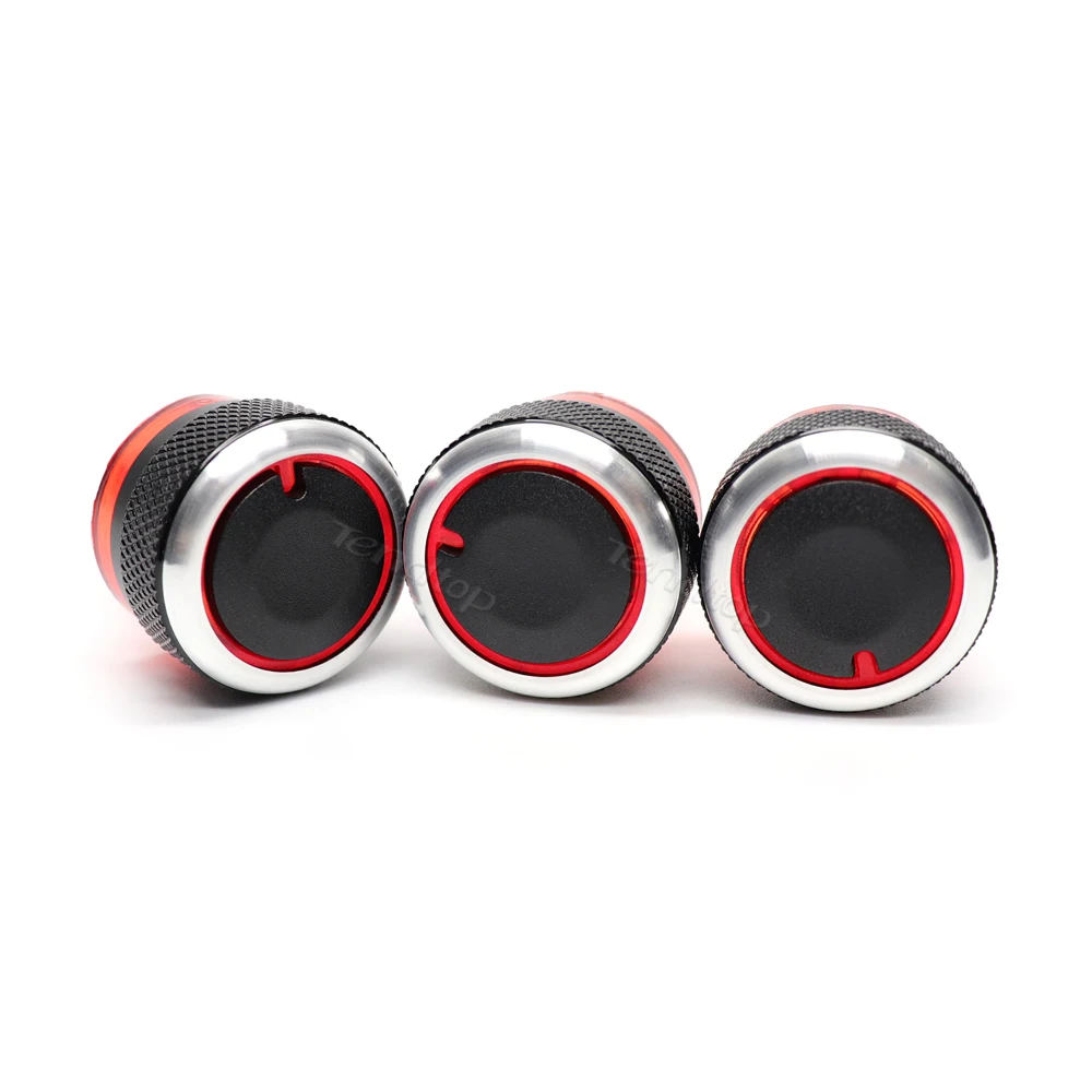 3Pcs/Set Car Ac Knob Switch Conditioning Heat Control Switch Ac Knob Auto Car Accessories Fit For Peugeot