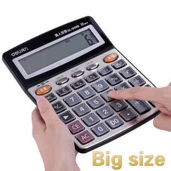 

Large Office Financial Calculator Human voice office crystal big button Screen Calculator Finance calculadoras small calculator