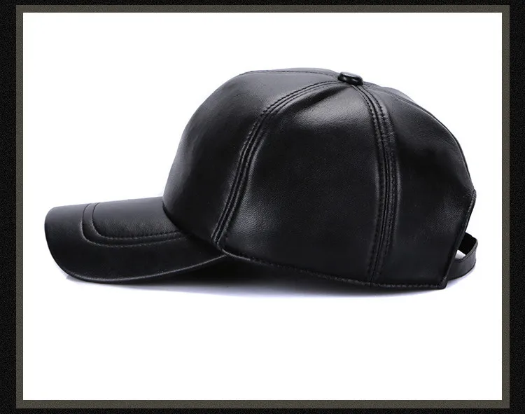 Бейсболка мужская из высококачественной замши и кожи уличная Кепка овечьей