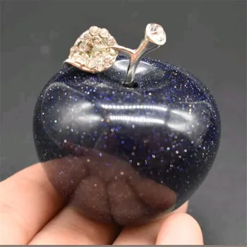 Natural clear quartz apple skull Crystal hand carved healing 1PCS