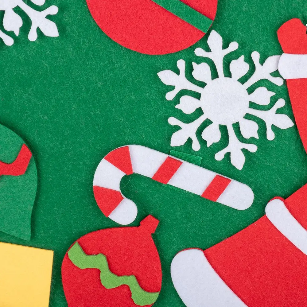 Merry Christmas DIY войлочная Рождественская елка новогодние подарки Детские игрушки искусственное дерево настенные украшения Рождественское украшение для дома