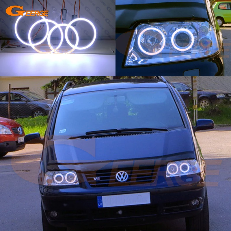 Для Volkswagen VW SHARAN Seat Alhambra Facelift 2000 2010 отличные ультра яркие COB led Ангельские Глазки halo