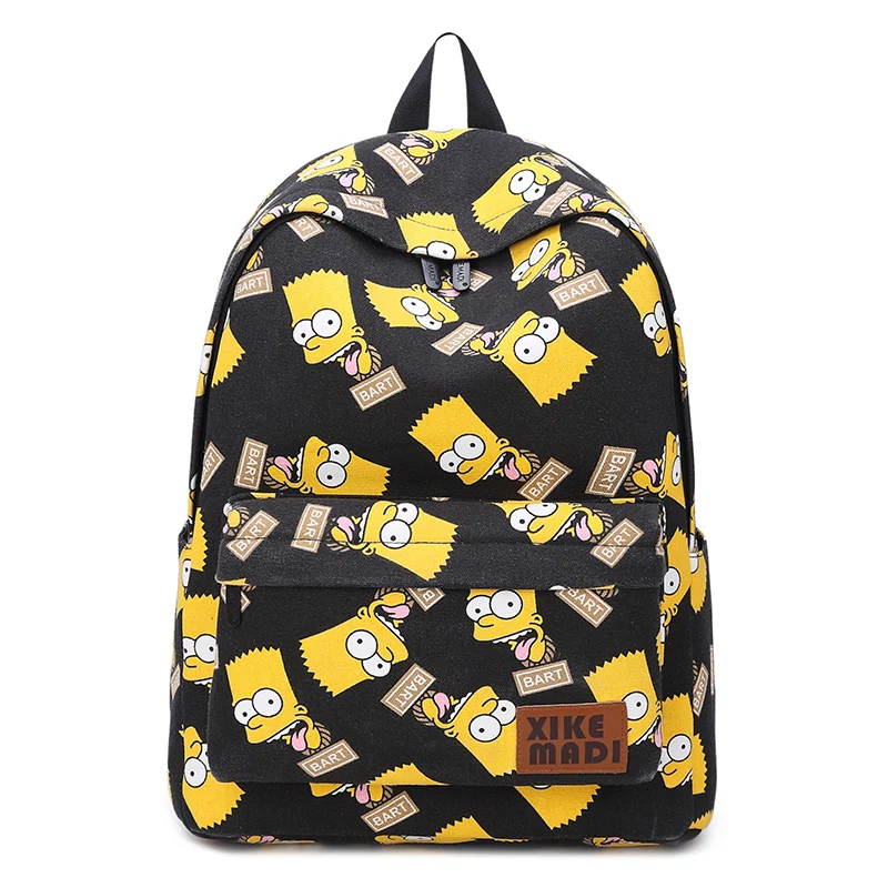 

SpongeBob Backpack Woman Cartoon Printing Elementary School Bags for Teenage Girls Boy Children Rucksacks Fit for 14 inch Laptop