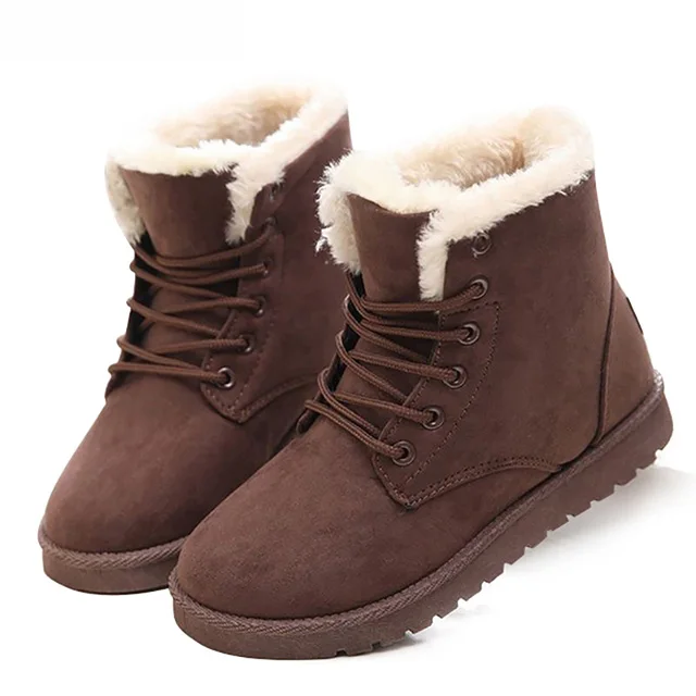 9038Brown Женские ботинки; коллекция года; модные зимние ботинки; женская обувь; новые женские зимние ботинки; теплые женские ботильоны на меху; зимняя обувь; Botas Mujer - Color: 9038Brown