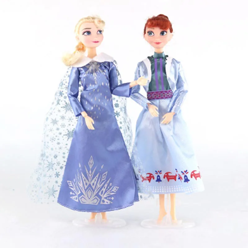 30 см Замороженные 2 Эльза Анна Олаф Принцесса Коллекция Фигурки горячие игрушки модельные куклы Рождество год подарок для детей - Цвет: Not box