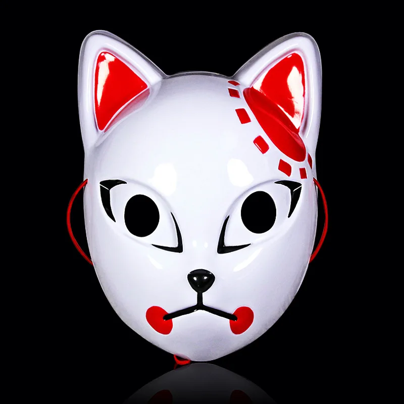 Japanese Anime Cosplay Masks Demon Slayer Kamado Tanjirou Sabito Makomo Halloween Mask Cosplay Party Costume Props Fox Masks